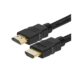 Cable HDMI pour TV HD/ Blu Ray/ Xbox/ Playstation 2.0 4k 10m Noir - Visiodirect -