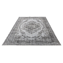 Avis Vidal Tapis de laine 290x183 gris Ultra Vintage