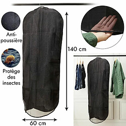 Paris Prix Housse de Protection Vêtements 138cm Noir pas cher