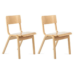 Kids Depot KidsDepot Ensemble de chaises Dim Contreplaqué 2 pcs