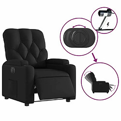 Maison Chic Fauteuil Relax pour salon, Fauteuil inclinable électrique Noir Similicuir -GKD55390 pas cher