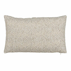 BigBuy Home Coussin Coton Lin Gris 50 x 30 cm