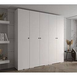 Abiks Meble Armoire Inova 2 À Portes Battantes 236,7/250/47 5 Portes (bianco/nero)