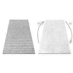 RUGSX Tapis BUBBLE argentin 21 IMITATION DE FOURRURE DE LAPIN 3D structurel 120x170 cm