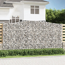 vidaXL Paniers à gabions arqués vidaXL 400x30x200/220 cm