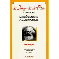 L'idéologie allemande, 1845-1846 : texte intégral - Occasion