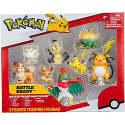 Jazwares Pokémon, figurines de bataille (pack de 8)