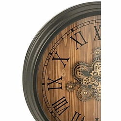 Paris Prix Horloge Murale Design Engrenage 82cm Noir