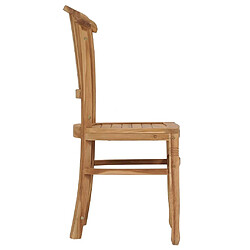 Acheter Maison Chic Lot de 2 Chaises de jardin,Fauteuil d'extérieur Bois de teck solide -MN47770