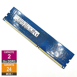 Barrette Mémoire 2Go RAM DDR3 Hynix HMT425U6AFR6C-PB DIMM PC3-12800U 1Rx16 - Reconditionné