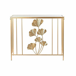 Console DKD Home Decor Doré Métal Verre 91 x 32 x 77 cm pas cher