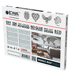 Avis Youdoit Puzzle mural en bois - Mappemonde 116 cm