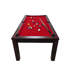 Acheter Simba BILLARD AMERICAIN 7FT SNOOKER + PLAN COUVERTURE ET BANCS A CONTENEURS Rich Rouge