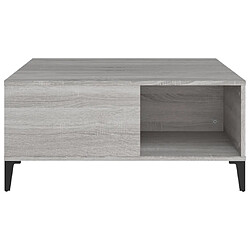 Acheter vidaXL Table basse sonoma gris 80x80x36,5 cm bois d'ingénierie