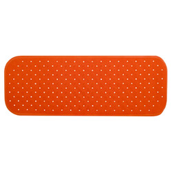 MSV Tapis Fond de baignoire antidérapant Caoutchouc CLASS 36x97cm Orange