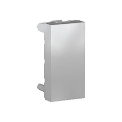 Schneider Electric obturateur - 1 module - alu - schneider unica nu986530