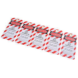 5pcs clé de sécurité lockout tagout tag sécurité nom marquage note étiquette carte pas cher