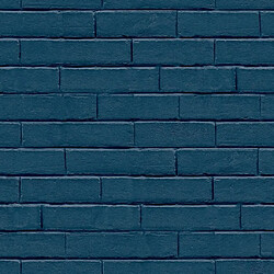 Noordwand Papier peint Good Vibes Brick Wall Bleu