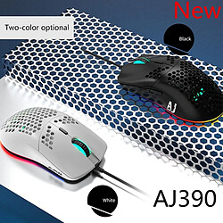 Avis Universal Nouvelle souris câblée légère, vide, gaming mouse 6 ppp réglable 7 fois, avec 16 000 ppp d'évidence (blanc)