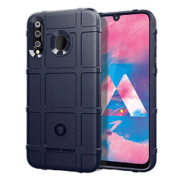 Wewoo Coque Souple Housse en silicone à couverture totale pour de protection antichoc Galaxy M30 bleu