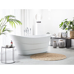 Beliani Baignoire îlot blanche 170 x 73 cm BUENAVISTA