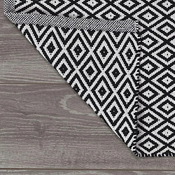 Acheter Sealskin Tapis de bain Trellis Coton 60x90 cm Noir et blanc