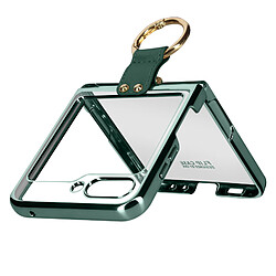 Avizar Coque anneau pour Samsung Galaxy Z Flip 5 Polycarbonate série Ring Case Vert