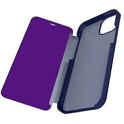 Avizar Étui Clear View pour iPhone 15 Pro Max Miroir Fonction Support Violet Lavande