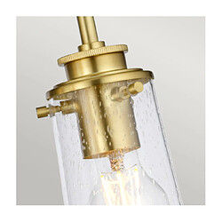 Acheter Elstead Lighting Applique murale salle de bains Kichler Acier,verre grainé transparent Laiton brossé