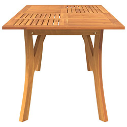 Avis vidaXL Table de jardin 200x90x75 cm Bois d'acacia solide