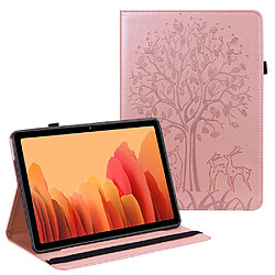 Etui en PU anti-rayures avec support or rose pour votre Samsung Galaxy Tab A 10.1 (2019) SM-T510 (Wi-Fi)/SM-T515 (LTE)