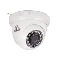 Wewoo Caméra vidéosurveillance blanc CE & RoHS Certifié Étanche 1/4 pouce 1MP 1280x720P CMOS Capteur CMOS 3.6mm 3MP Objectif AHD avec 12 IR LED, Vision Nocturne et Balance