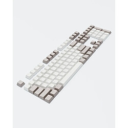 Dark Project - KS-48 PBT Keycaps (ENG/RU/UA | White/Grey)