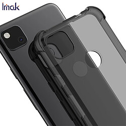 Coque en TPU anti-goutte soyeux gris pour votre Google Pixel 4a