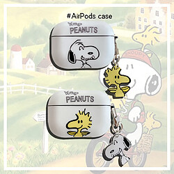 GUPBOO Airpods Coque Housse Étui Protecteur Compatible pour AirPods Pro-pendentif Snoopy mignon japonais