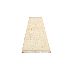 Avis Vidal Tapis de couloir en laine 396x79 beige Darya