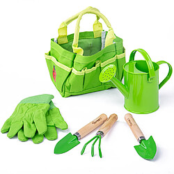 Bigjigs Toys Sac et outils de jardinage pour enfants