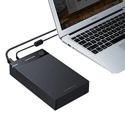 Wewoo Boîtier disque dur US222 HDD Enclosure 2.5 / 3.5 pouces SATA vers USB 3.0 SSD Adaptateur externe, Support UASP Protocol 