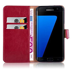 Acheter Cadorabo Coque Samsung Galaxy S7 EDGE Etui en Rouge