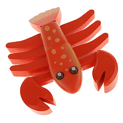 Aimant En Bois Connected Lobster Simulation Alimentaire Play House Kitchen Toy