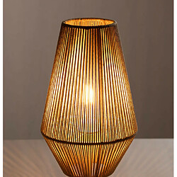 Avis LAMPE LEANDRA EN CORDE AVEC TREPIED EN BOIS LAMPE À POSER LAMPE DE CHEVET LAMPE DE BUREAU LAMPE LECTURE D25CM X H88CM+Natural Living