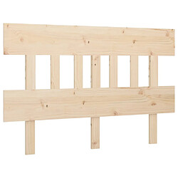 Maison Chic Tête de lit scandinave,Meuble de chambre 138,5x3x81 cm Bois massif de pin -MN22781