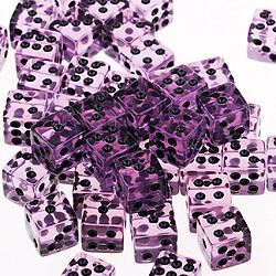 50pcs acrylique dés six faces 12mm d6 dés pour d u0026 d dpg jeu de fête violet