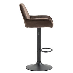 Avis Non Tabouret de bar Braga velours noir