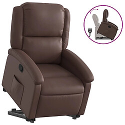 vidaXL Fauteuil inclinable marron similicuir