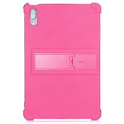 Coque en silicone avec béquille coulissante rose pour votre Lenovo Xiaoxin Pad Pro 11.5 pouces