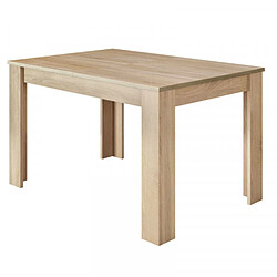 Dansmamaison Table de repas extensible Chêne clair - OXNARD