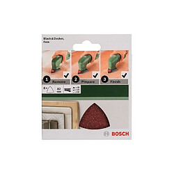 BOSCH Accessoires - abrasifs delta auto -agrippant 82mm/g60/120/240