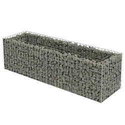 Maison Chic Jardinière,Lit surélevé - Bac à fleurs - pot de fleur à gabion Acier galvanisé 180x50x50 cm -GKD16963