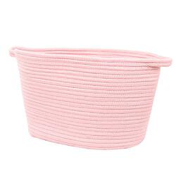 2pcs Coton Tissage Corde Poignée Stockage Panier à Linge Organisateur De Jouets Pour Enfants